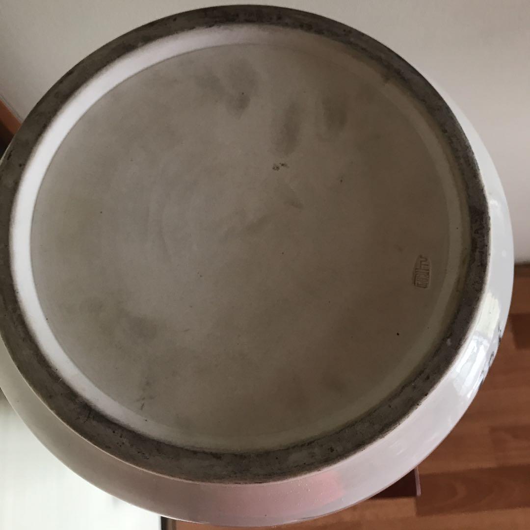 中国美術　特大花瓶　民国　骨董品　海老の絵　高さ66cm