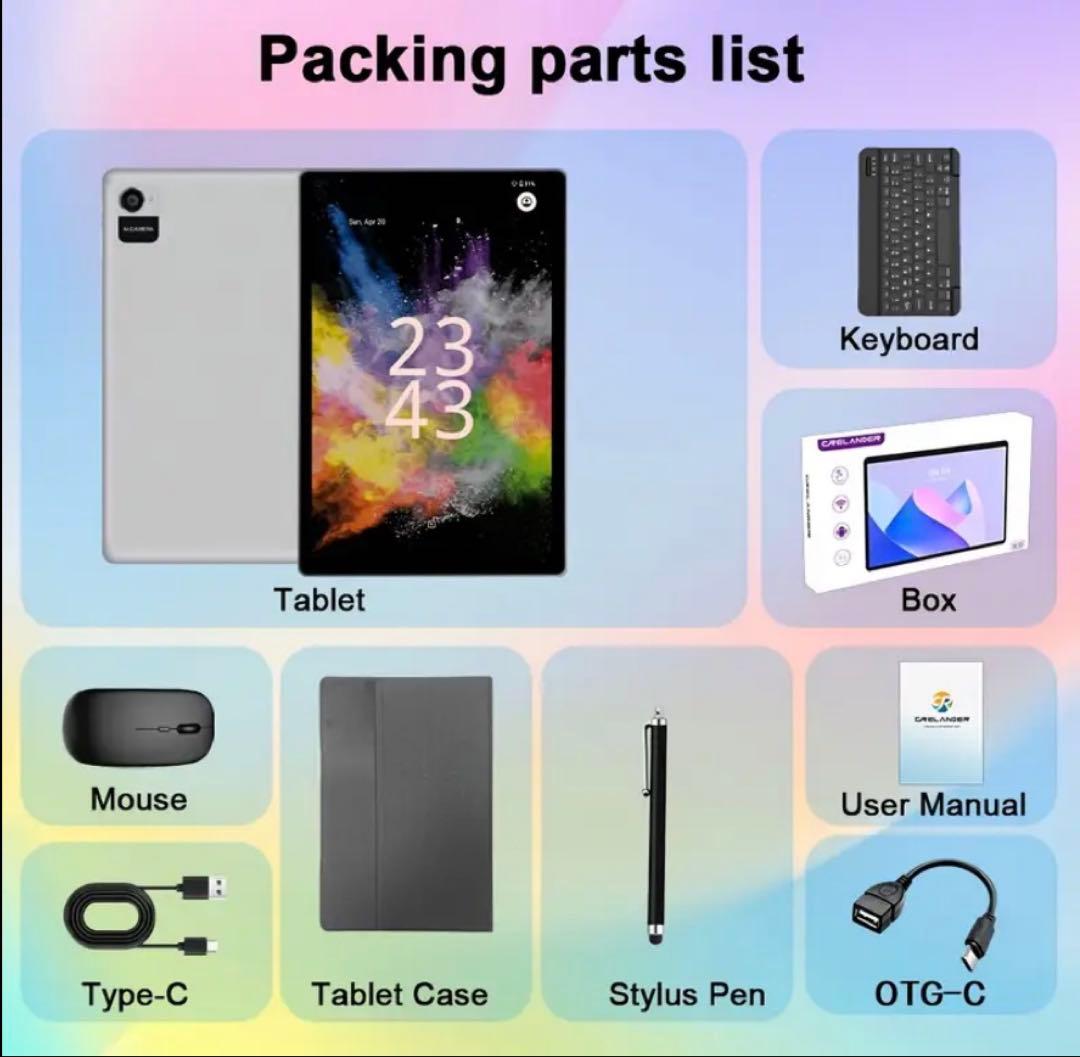 【新品未使用】Android タブレット ケース キーボード マウス等7点セット