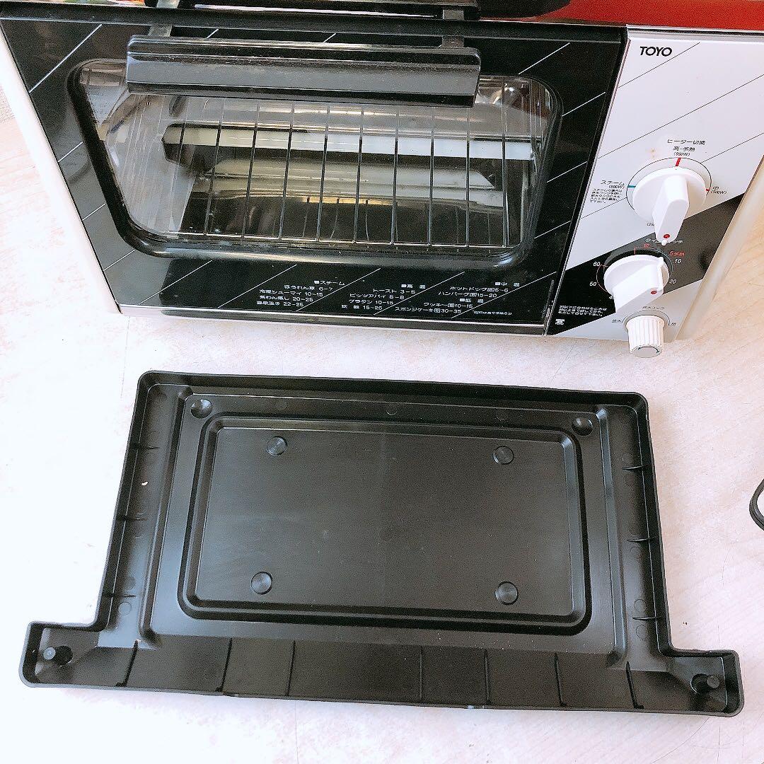 通電OK トーヨー スチームオーブン ＆トースター レトロ家電 付属品有 箱有