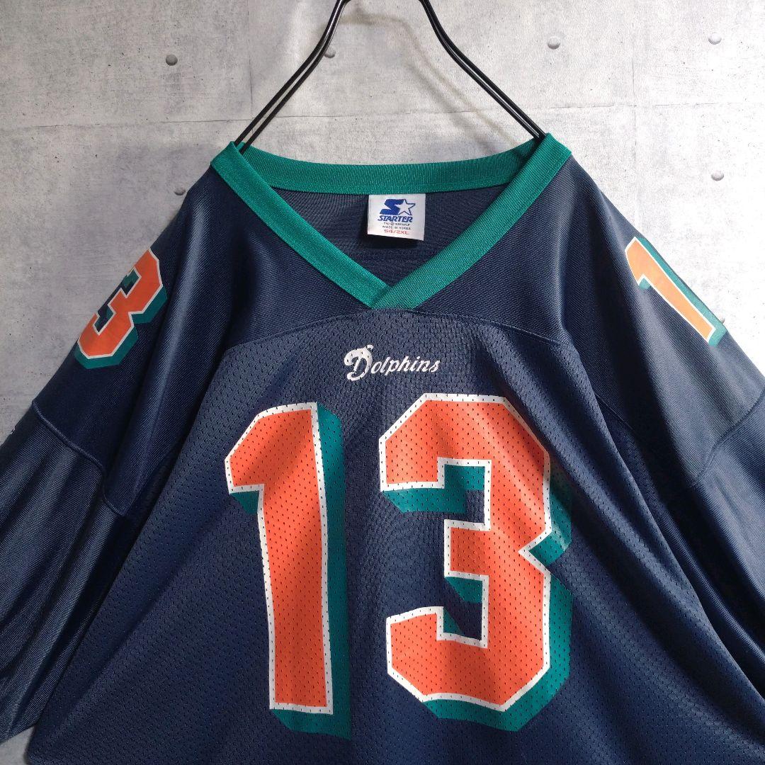 スターター★NFL ドルフィンズ ゲームシャツ 永久欠番 ダン・マリーノ 2XL
