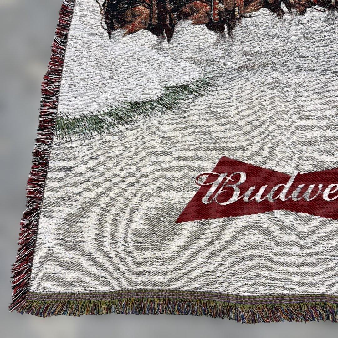 ビール　バドワイザー　マルチカバー　ソファカバー　ヴィンテージラグ148x129