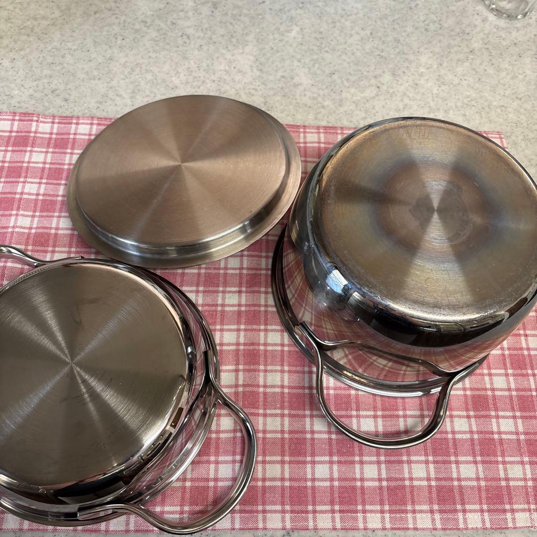 ⭐︎ビタクラフト　ミニパン２個セット　鍋セット　蓋つき　無水調理