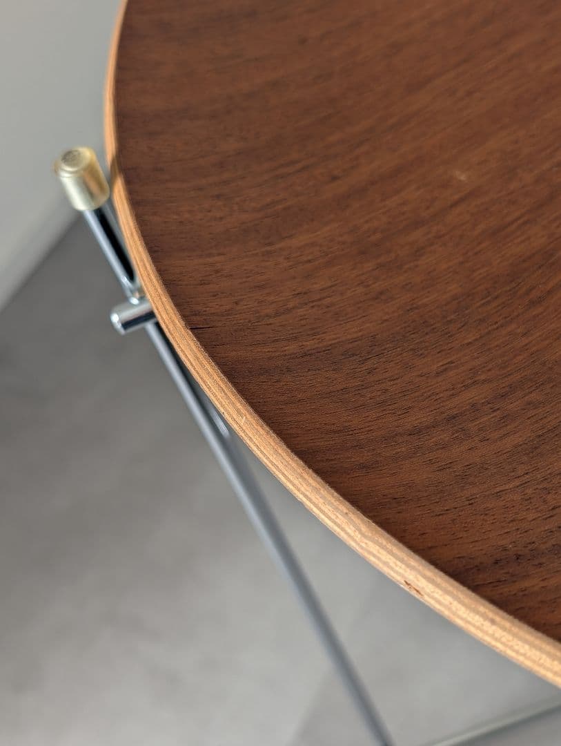 USED/北欧 モダン ウッドトレイ フォールディング　サイドテーブル