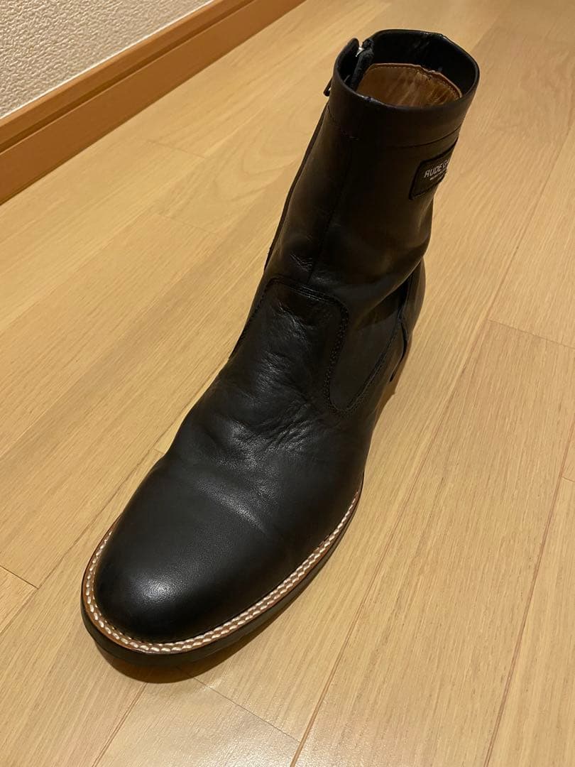 ルードギャラリー rudegallery ブラックレザー サイドZIPブーツ