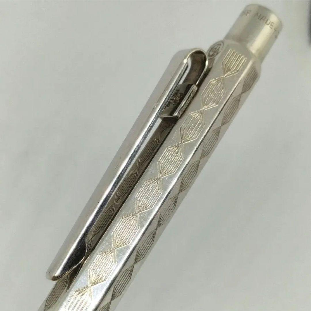 カランダッシュ エクリドール プリズマ ボールペン シルバー 銀色 旧型 銀張？