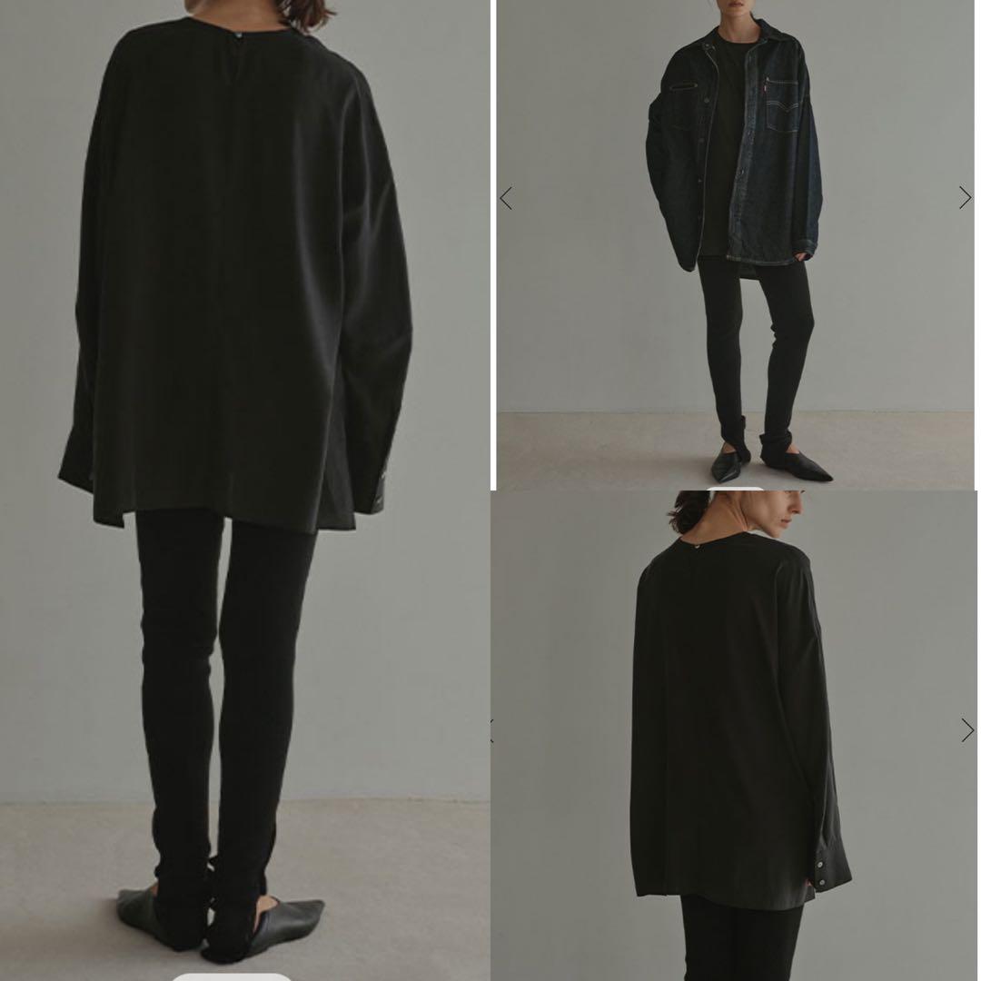 ETRE TOKYO 25AW クルーネックオーバーサイズプルオーバー ブラック