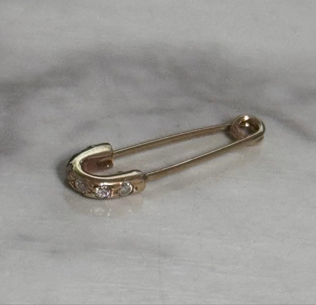 jam  made セーフティ ピン ピアス k10 ダイヤモンド