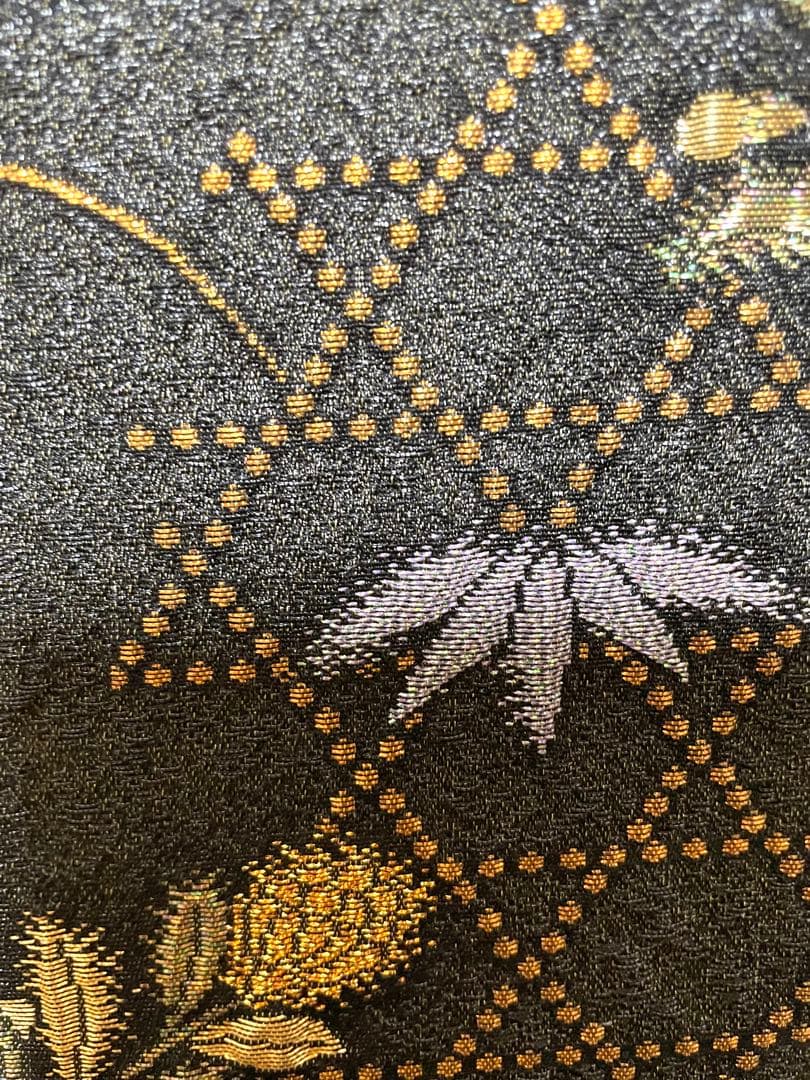 ♦️逸品　辻ヶ花模様　二重太鼓の作り帯