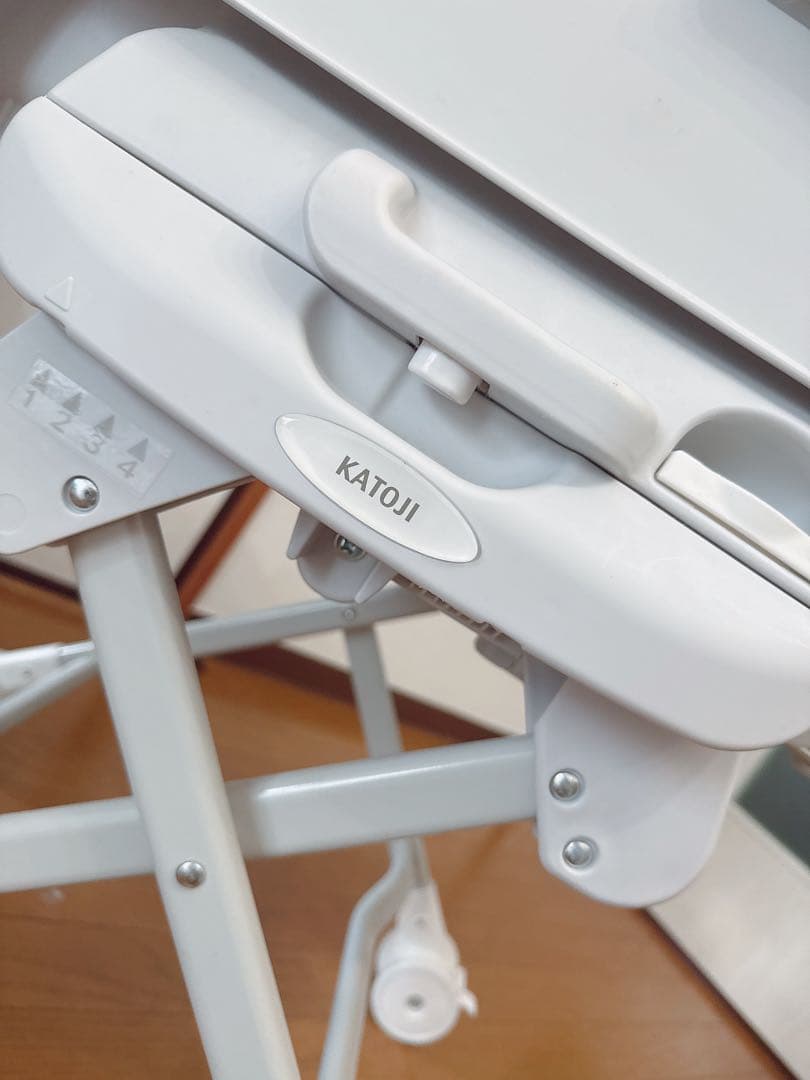 【美品】カトージ ハイローラック キャノピー付きグレー