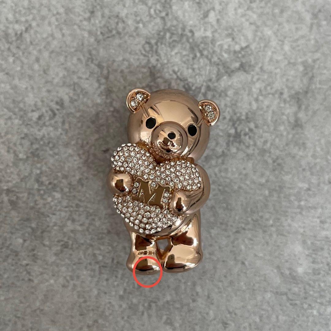 【新品未使用】Max Mara シャイニー テディベア ブローチ