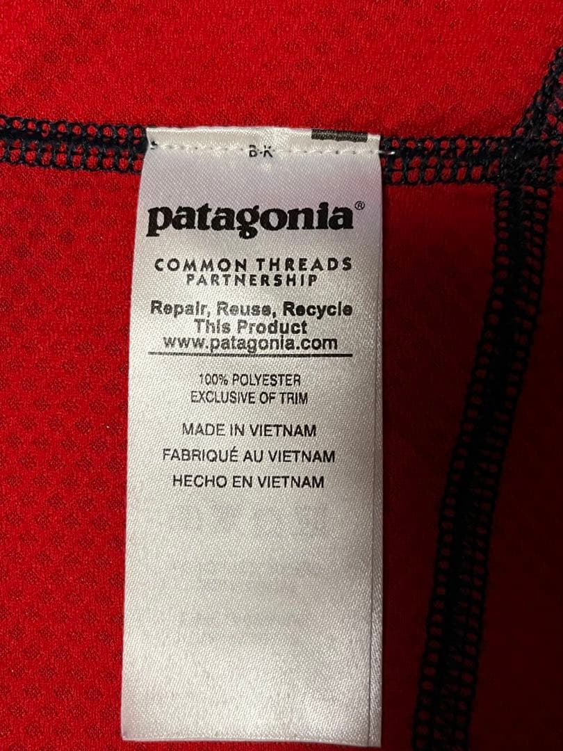 patagonia レトロXベスト S ネイビー/レッド
