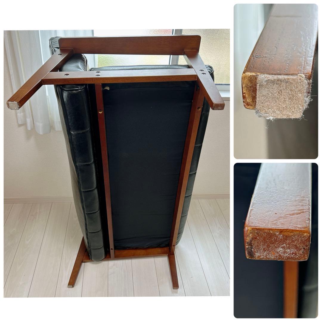 ヴィンテージ 2人掛けソファ レザー調 高級ソファ 肘掛け アンティーク チェア