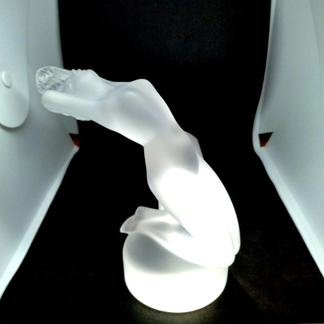 新品LALIQUEラリック裸婦像クリシスラジエターキャップカーマスコットバカラ