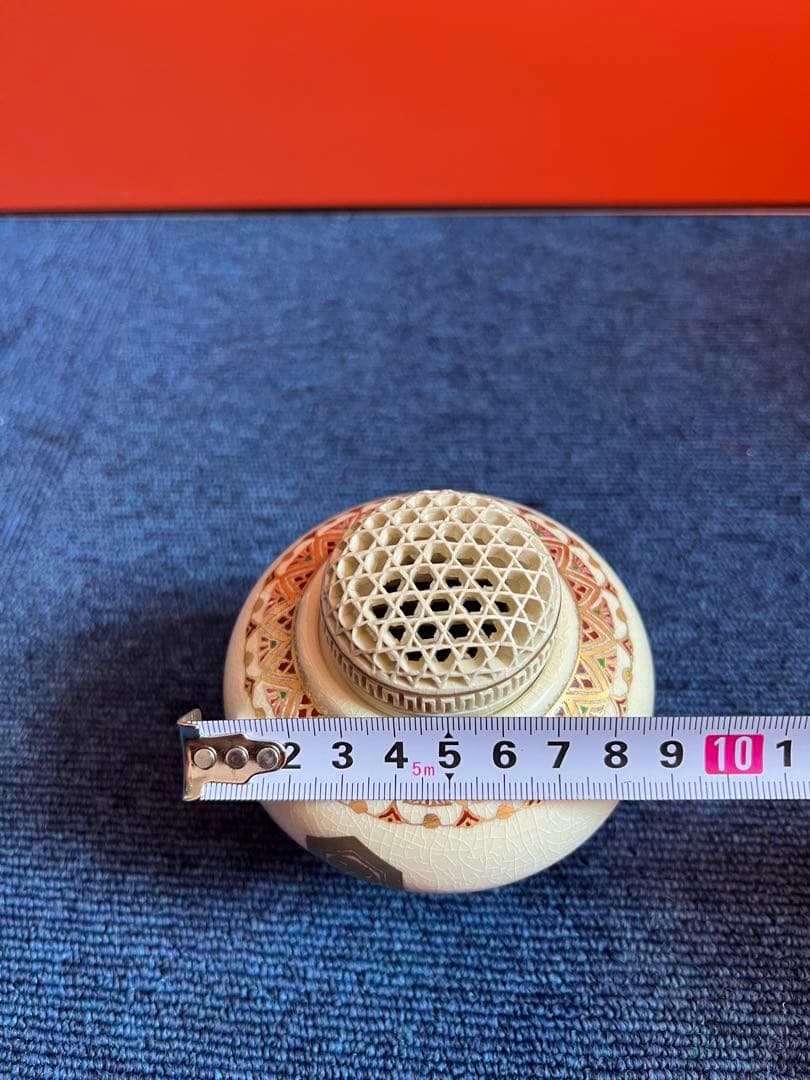 1002 薩摩焼　田の浦窯　香炉　未使用