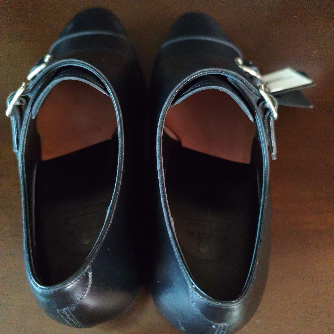 新品未使用　ボックスカーフ五大陸ダブルモンクストラップ ドレスシューズ宮城興業製