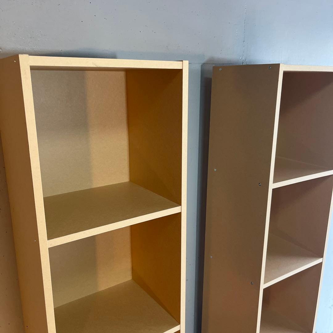 美品・廃盤希少★無印 パルプボードボックス・タテヨコＡ４サイズ・５段 ２個セット