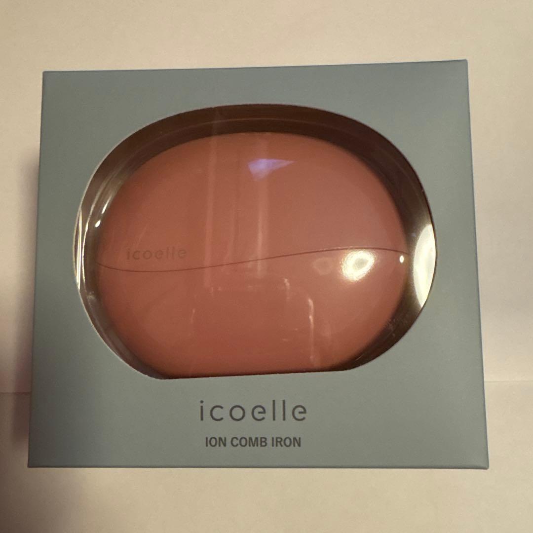 icoelle イオンコームアイロン　ピンク