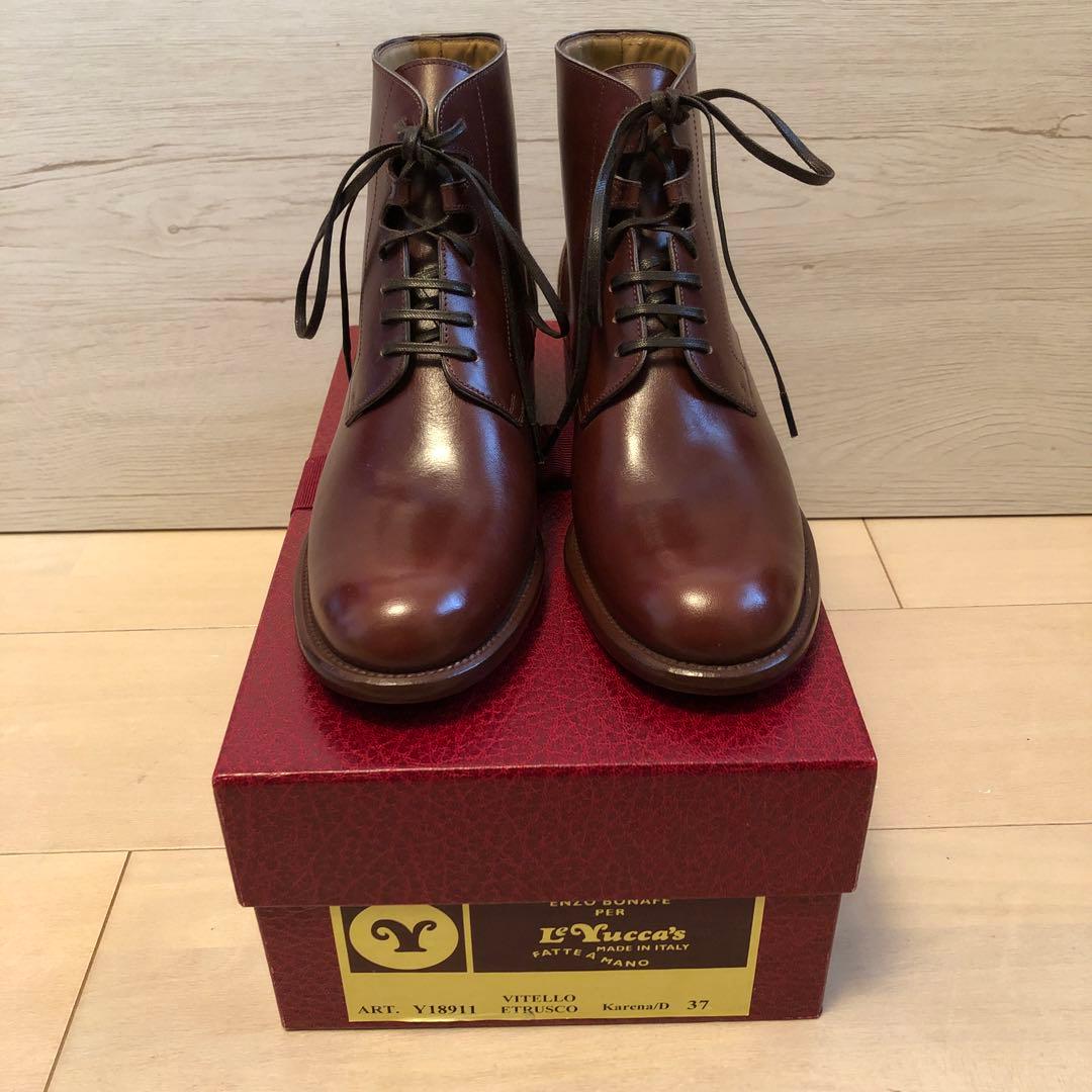 新品未使用　LeYucca's 37サイズ レディースブーツ ブラウンカラー