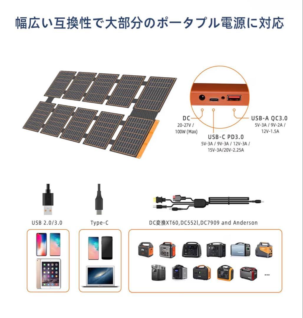 ソーラーパネル　100W