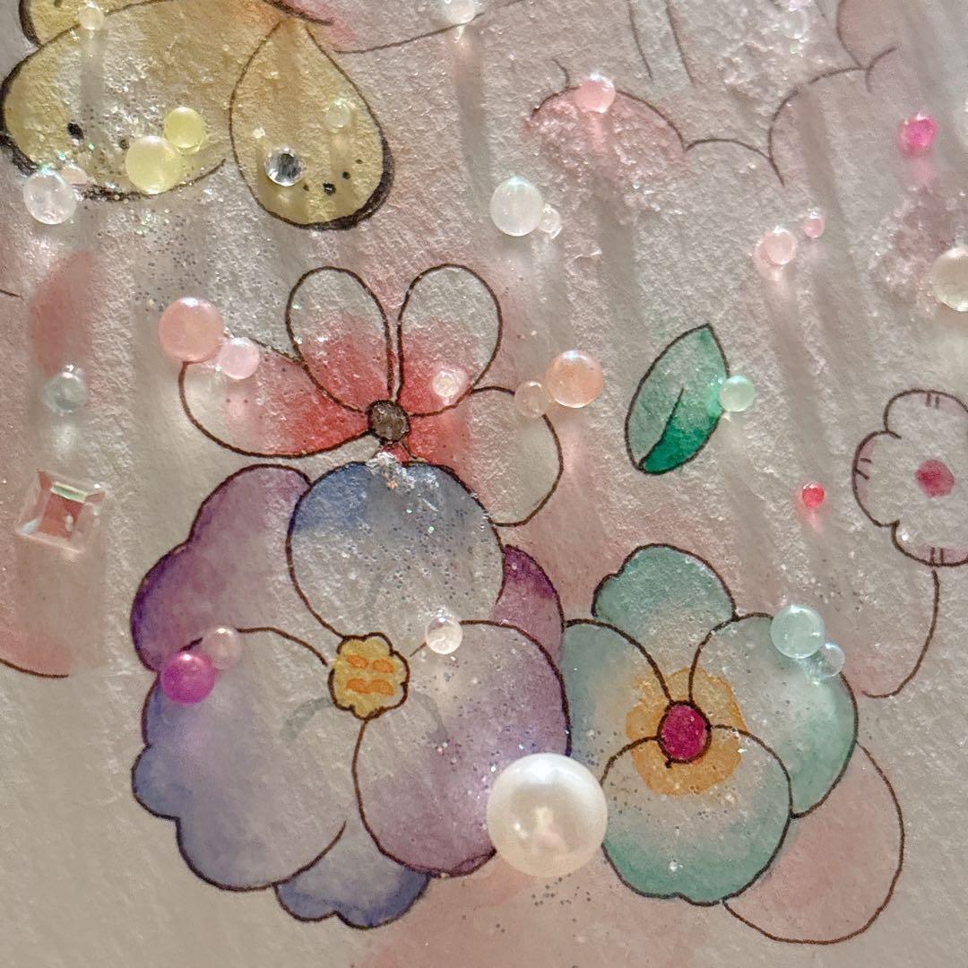 イラスト　グラスアート　水彩画　原画