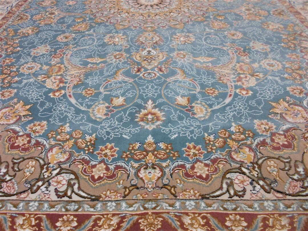 225万ノット！超高密度織 絨毯！本場 イラン産100×150cm‐200151