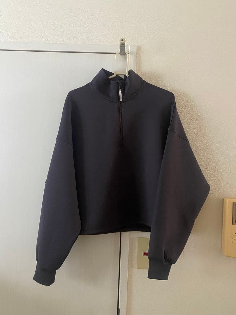 エアコンフォートハーフジッププルオーバー&ジョガーパンツ ブラック L