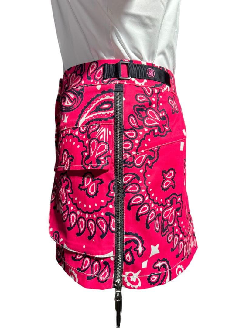 1点のみG/FORE ジーフォアフロントジッパースカートピンクsizeS