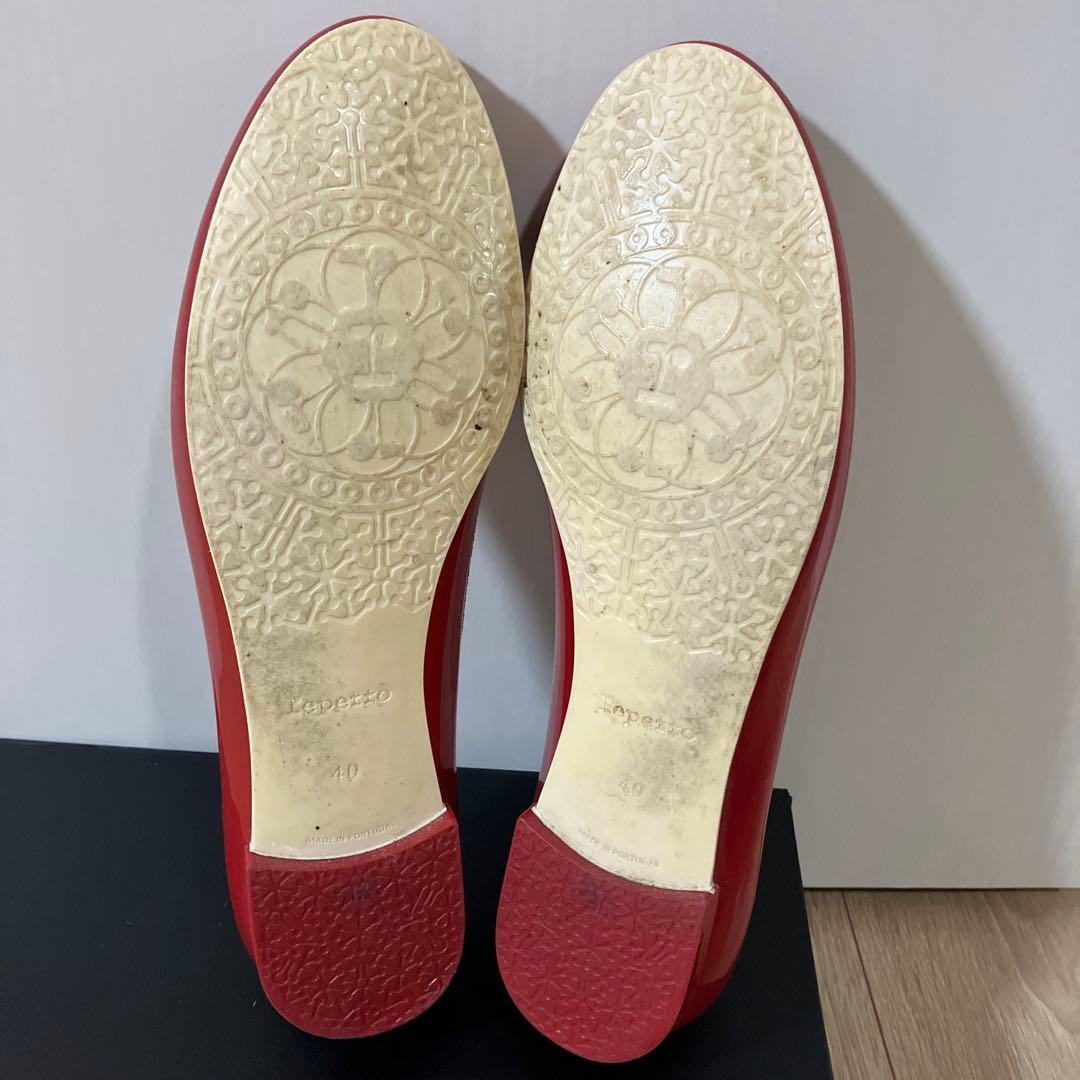Repetto レペット サンドリオン バレエシューズ レッド エナメル 25