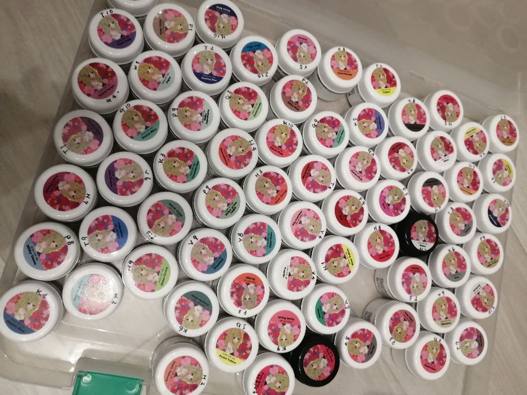 カラージェル多量 プリジェル トップコート2本付き★ジェルネイルグッズまとめて