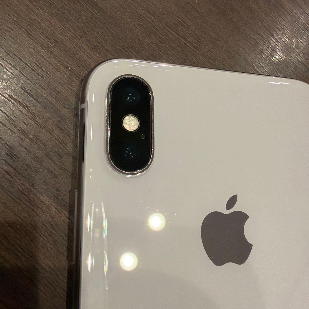【美品】iPhoneX Silver 64GB バッテリー最大容量93%