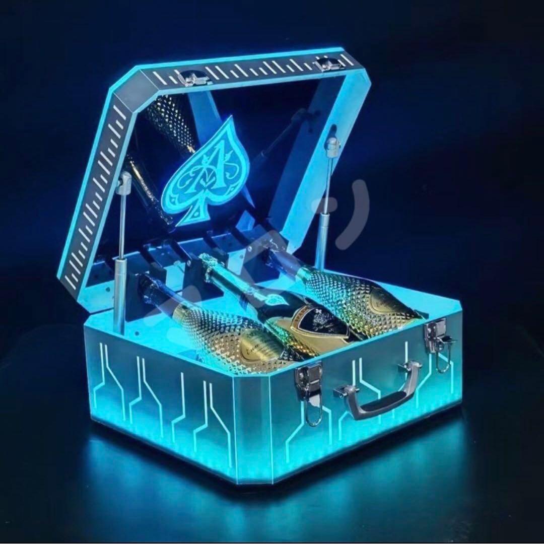 再入荷 LED照明付き アルマンドシャンパンアタッシュケース ボックス