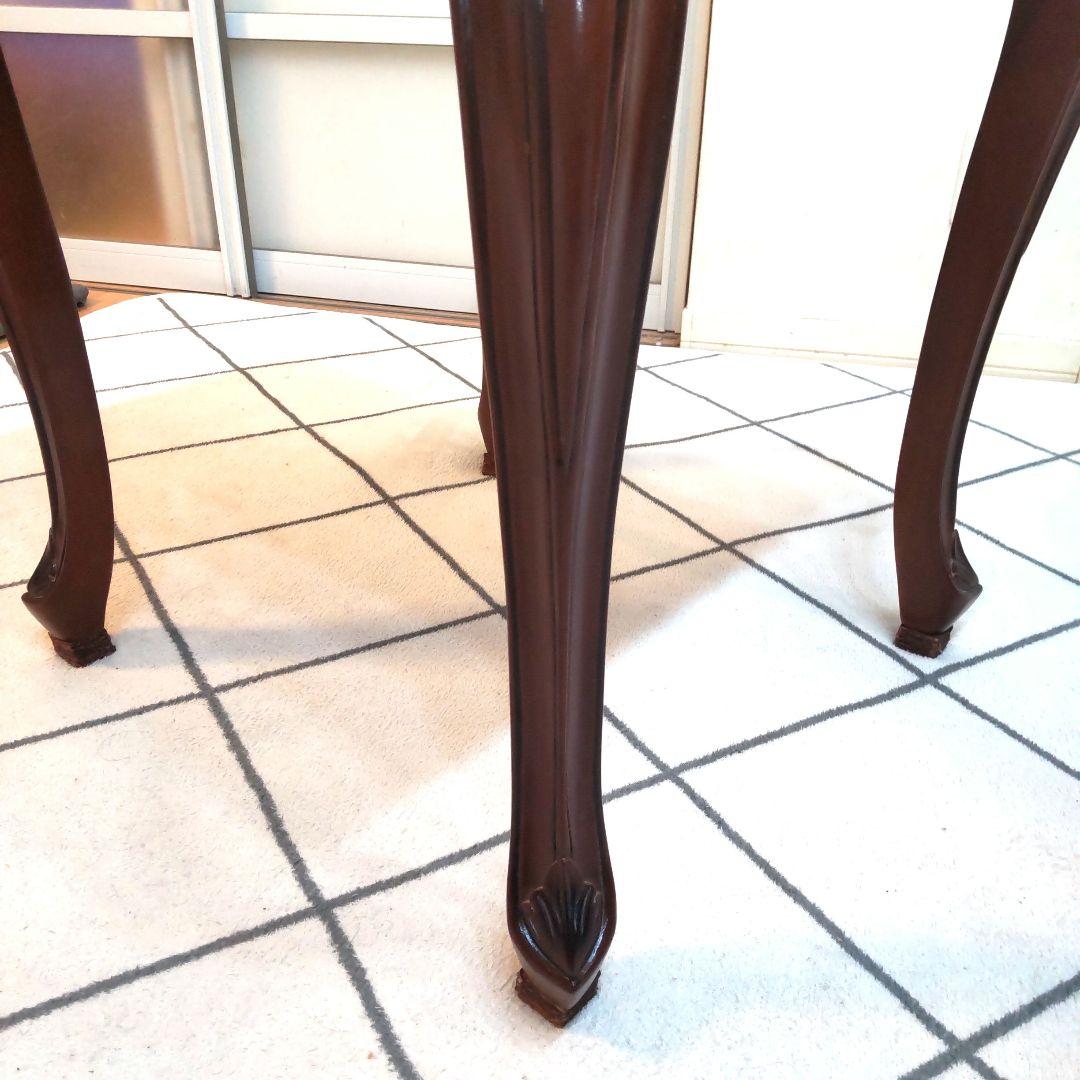 JAMページ 猫脚 アンティーク マホガニー家具 サイドテーブル