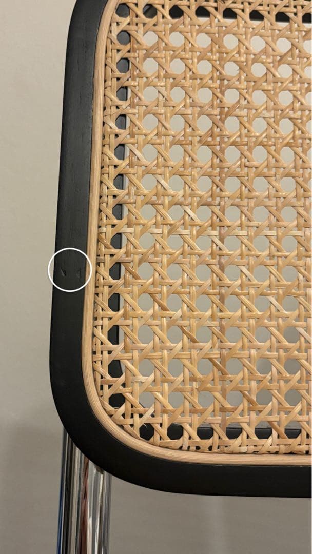 チェスカチェア風　ブラック　リプロダクト カンティレバー構造 チェア