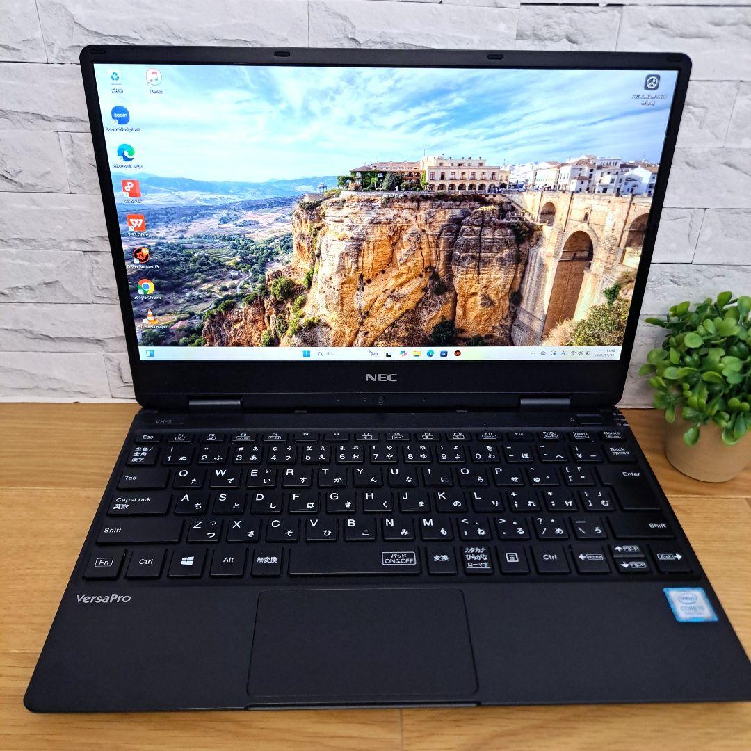 NEC ノートパソコン オフィス付き Webカメラ 軽量 爆速SSD