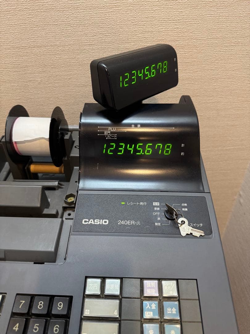 カシオ CASIO 240ER-A レジスター 店舗 ロールペーパー付！