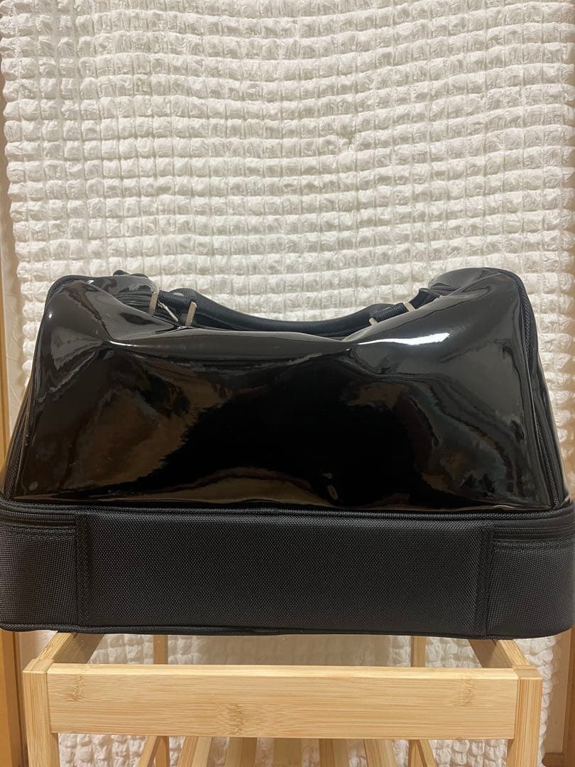 【chusos様s援用】Munsingwear ボストンバッグ 黒　エナメル