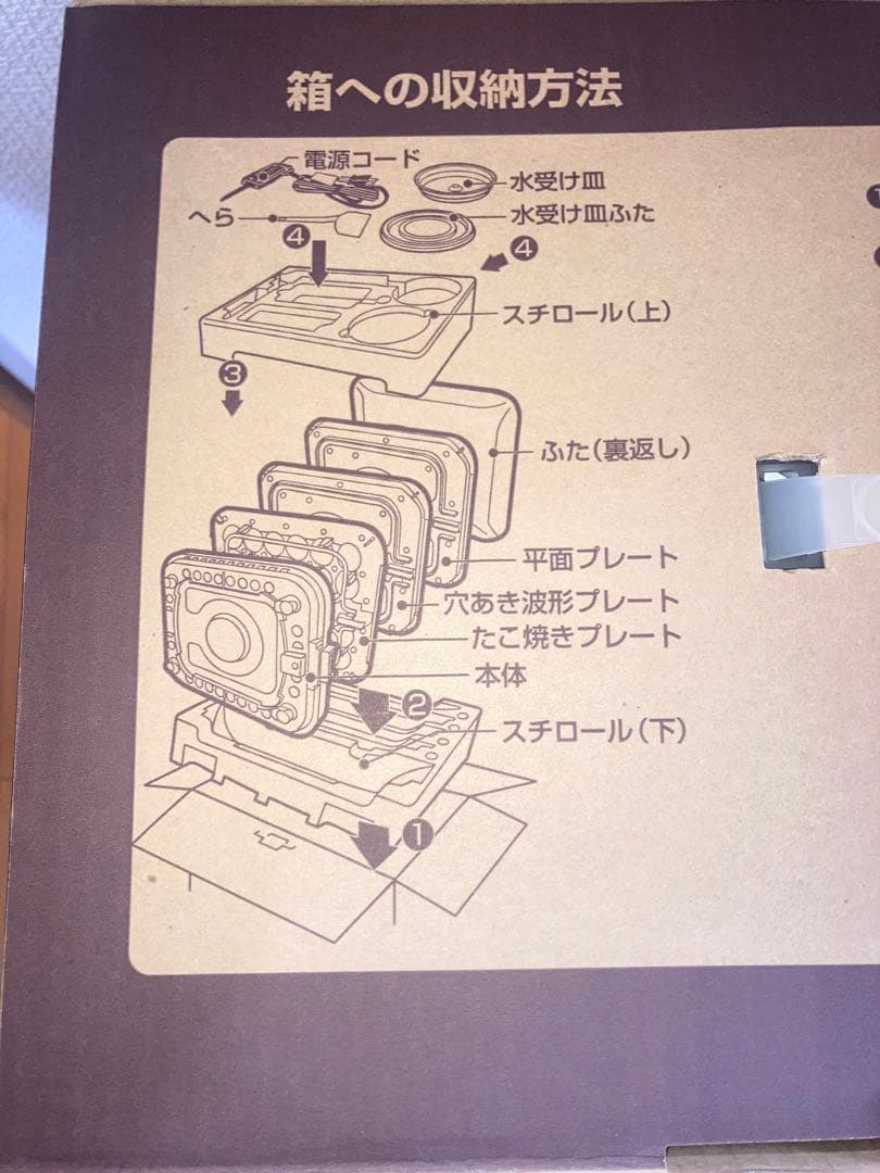 新品　TIGER ホットプレート CRB-A120 たこ焼き機、焼肉鉄板