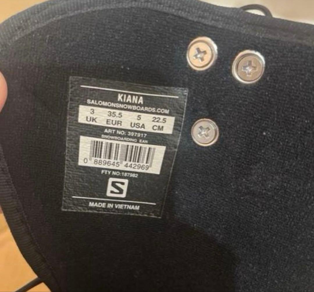 SALOMON レディース　スノーボード　ブーツ　22.5