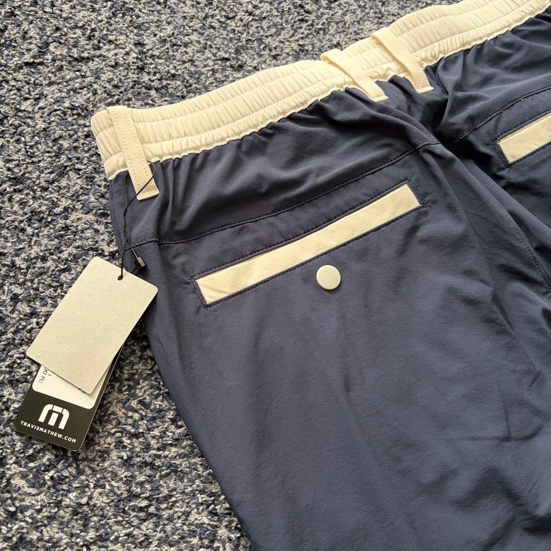 【未使用・タグ付】トラヴィスマシュー　ストレッチ　ジョガーパンツ　ネイビー　M