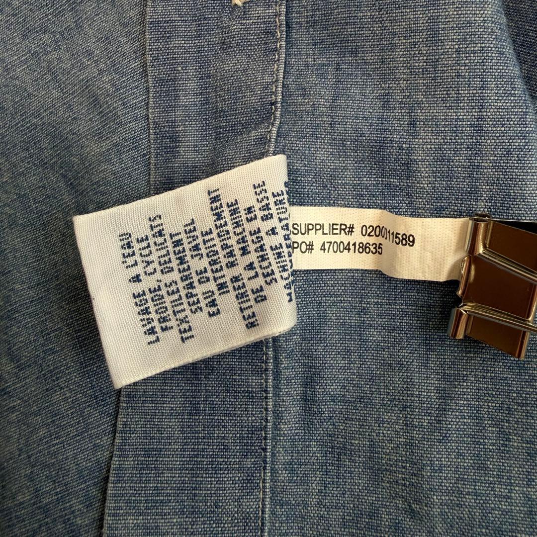 美品 ラルフローレン デニムシャツ ボタンダウン ダンガリー XS