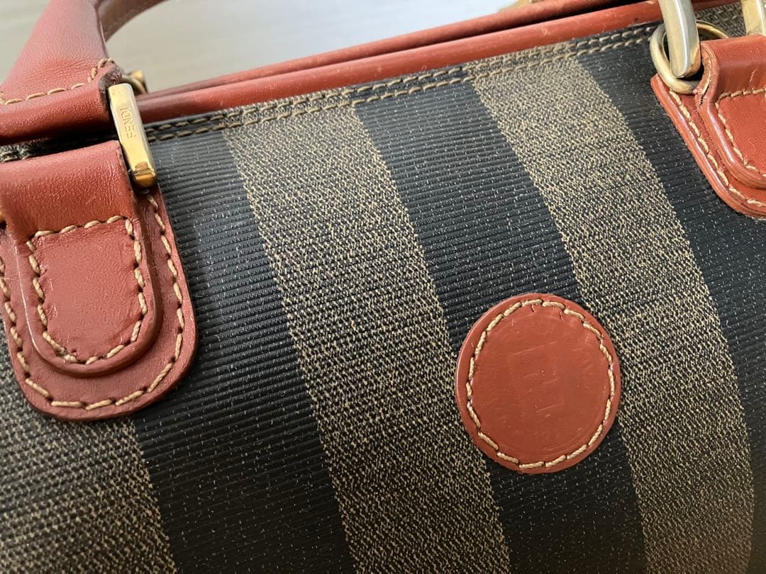 フェンディ【FENDY】ヴィンテージ　ペカン柄ミニボストンバッグ