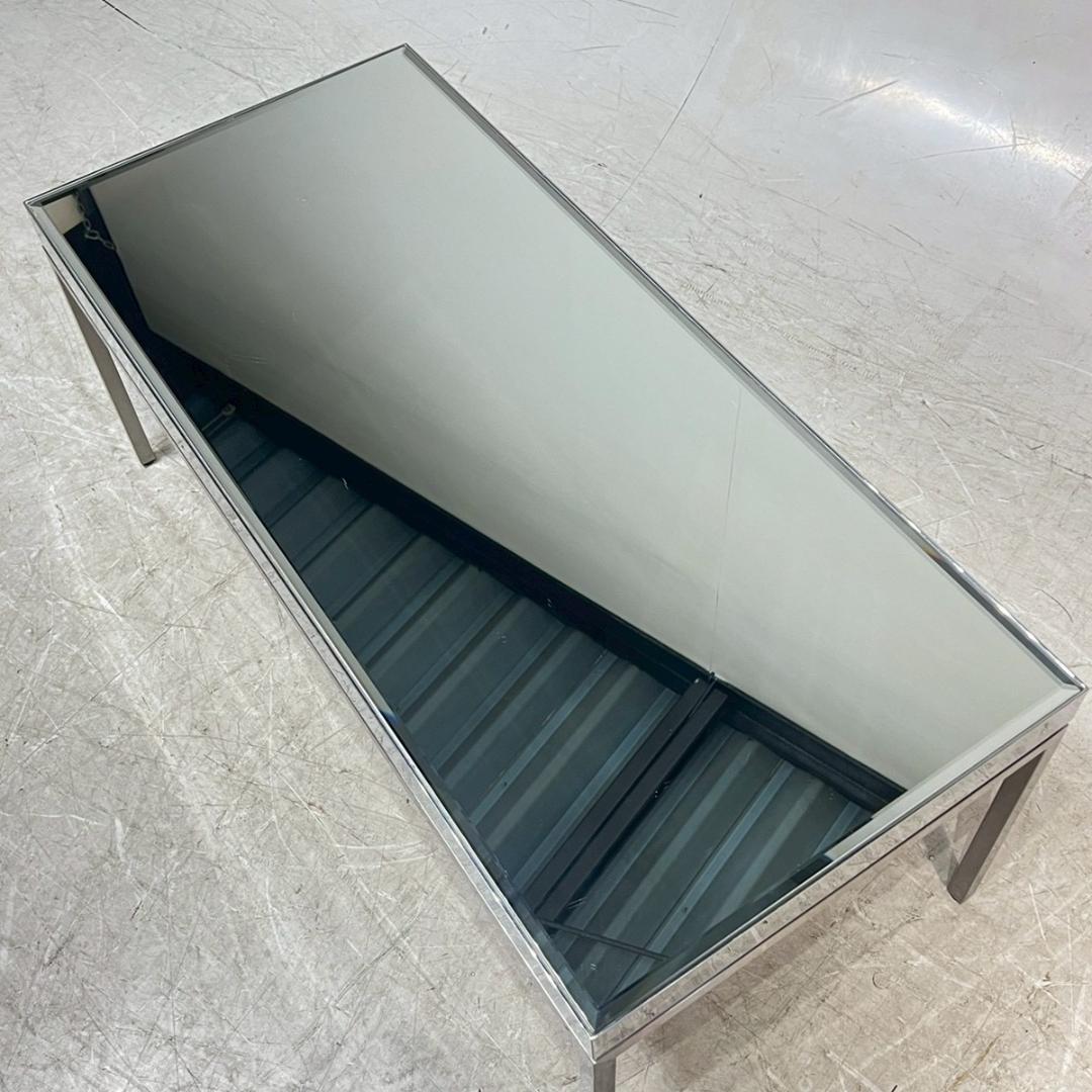 ミラーデザイン センターテーブル リビングテーブル ローテーブル ガラス モダン