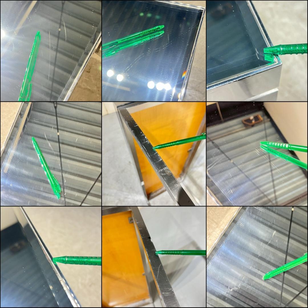 ミラーデザイン センターテーブル リビングテーブル ローテーブル ガラス モダン