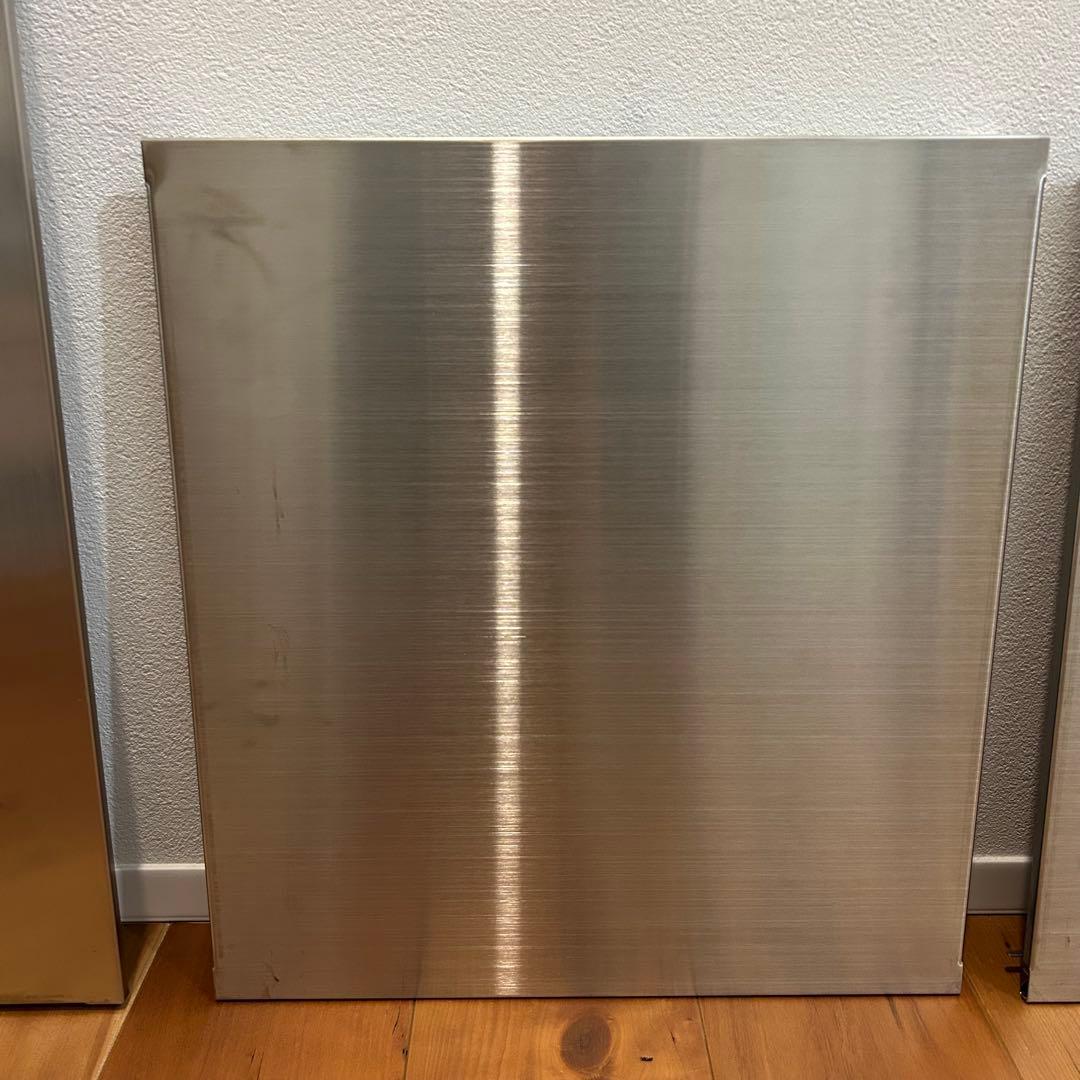 無印 ステンレスユニットシェルフ サイドパネルインナー用６枚セット(小4大2)