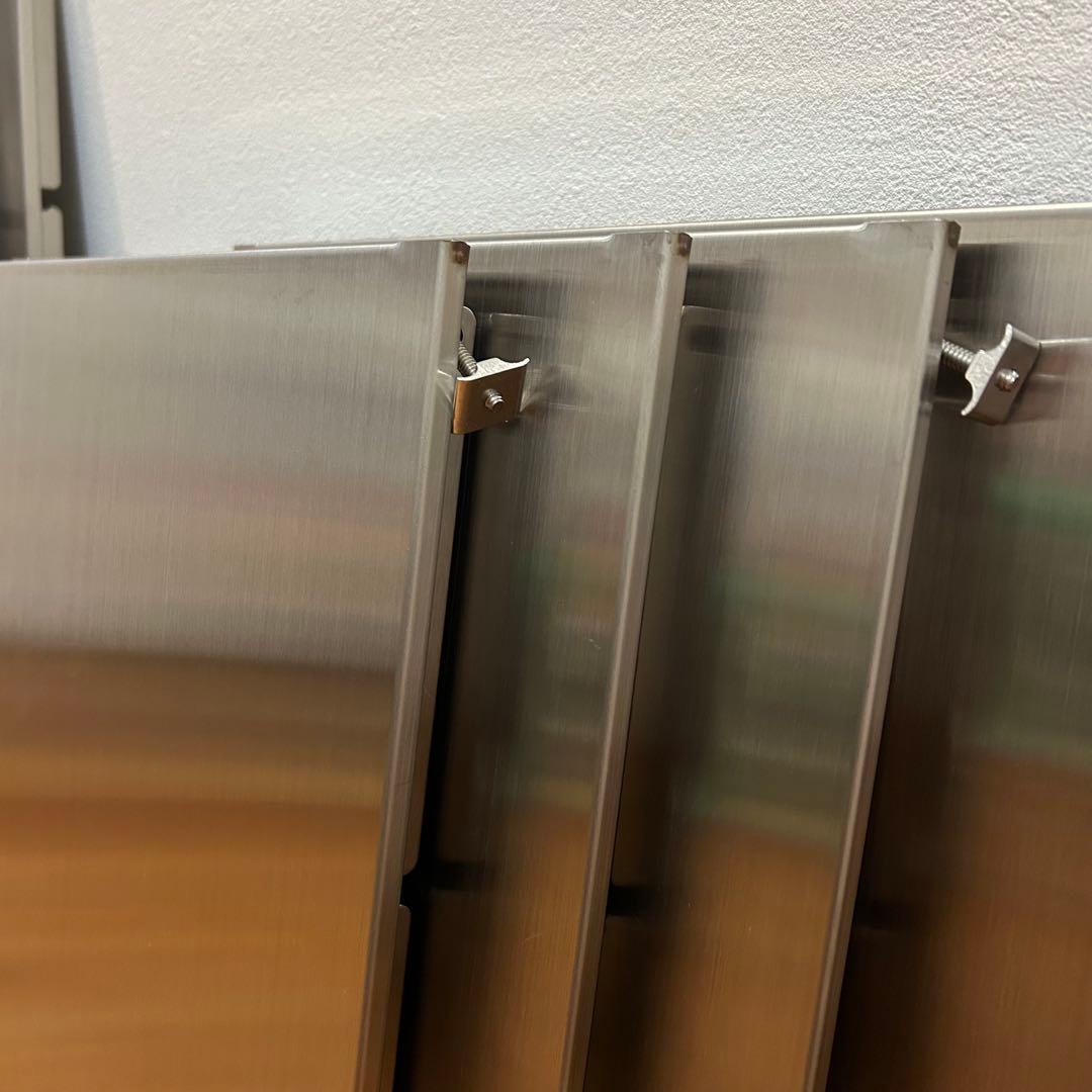 無印 ステンレスユニットシェルフ サイドパネルインナー用６枚セット(小4大2)