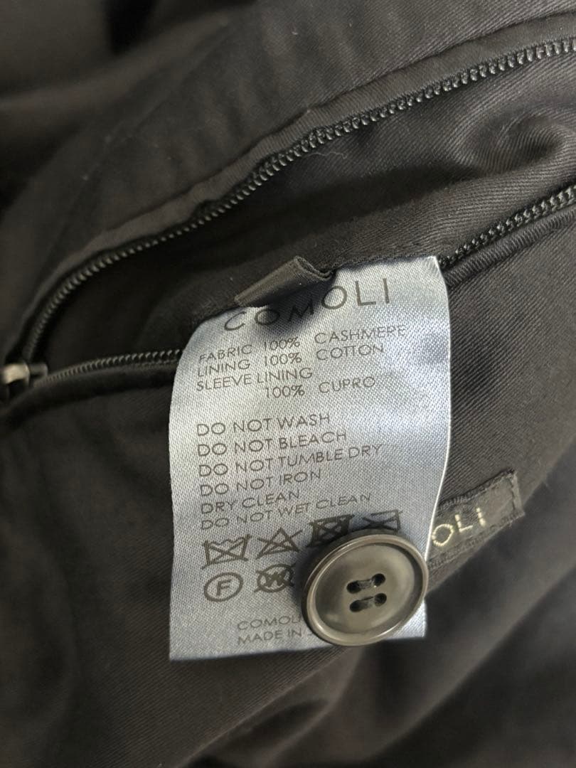 COMOLI カシミヤ 製品染めダッフルコート 2024AW