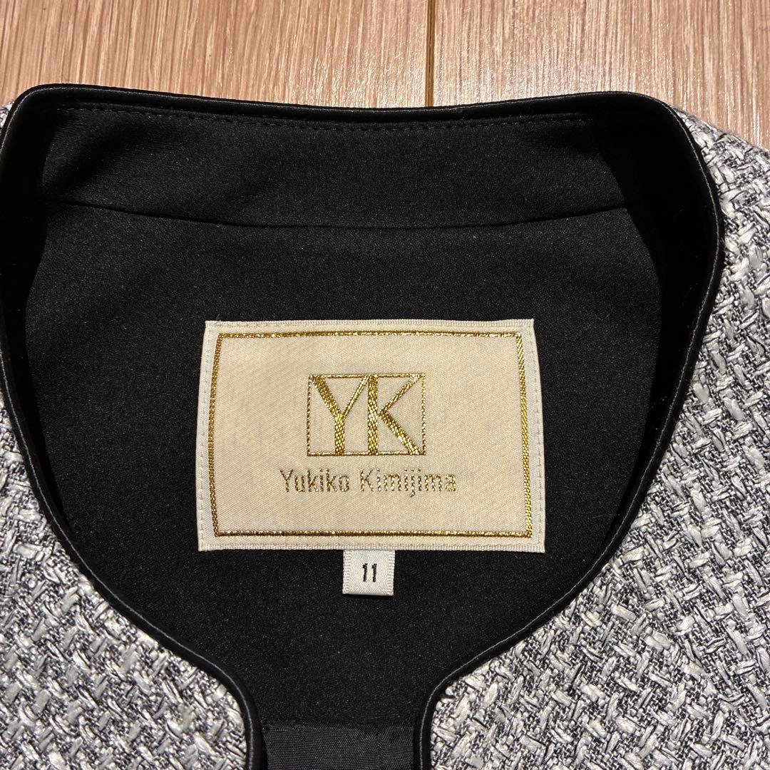 ユキコキミジマ　ノーカラーフォーマルジャケット 11号