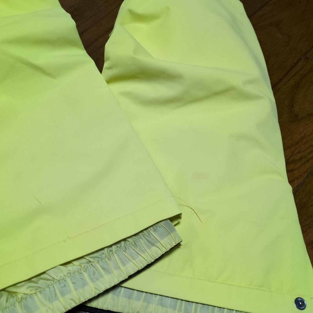 【美品】ROXY　スノボウェア　上下セット　総柄　ボタニカル　レモンイエロー　Ｓ