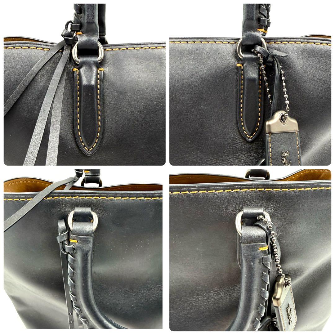 COACH コーチ ダコタ サッチェル 2way ショルダー バッグ ブラック