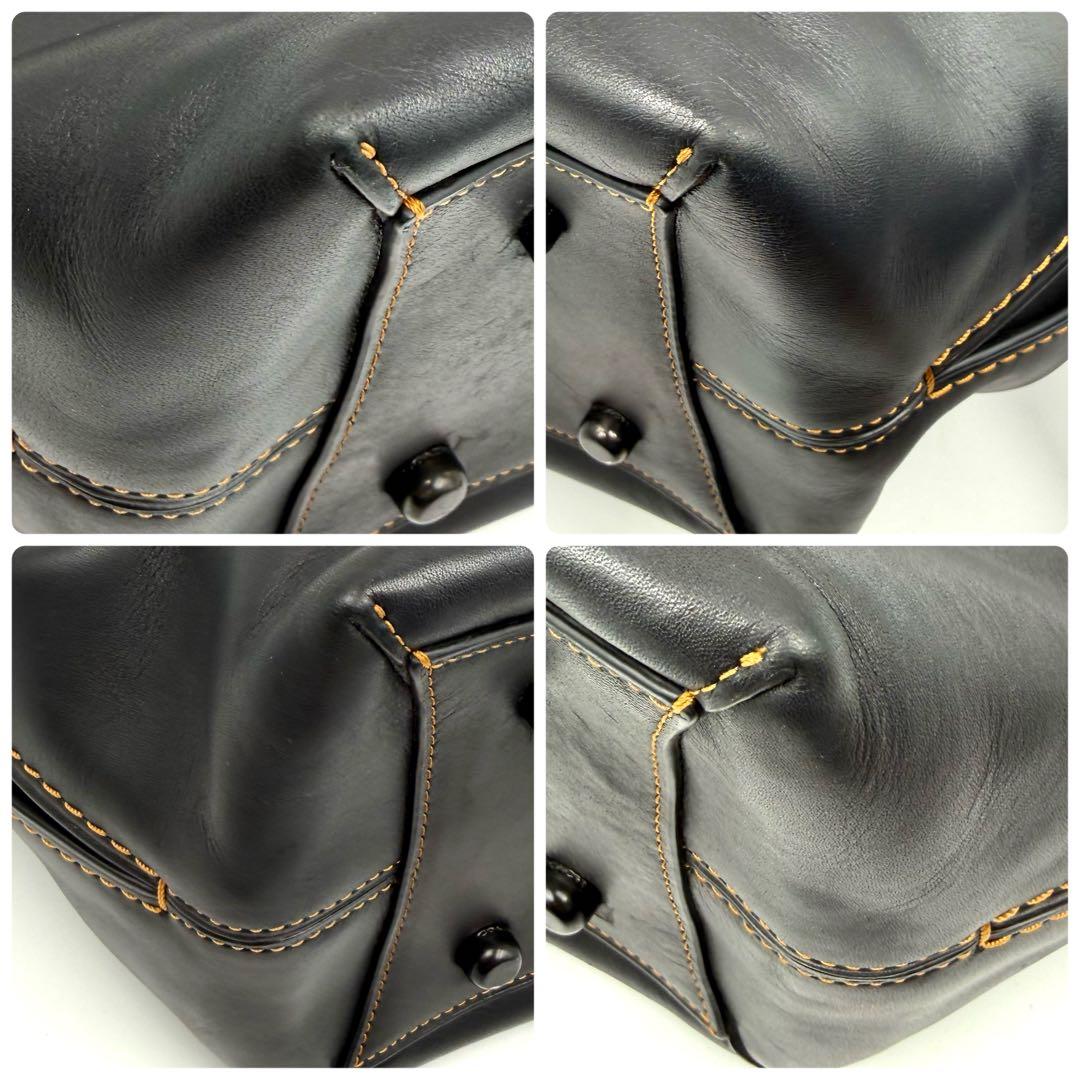 COACH コーチ ダコタ サッチェル 2way ショルダー バッグ ブラック